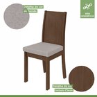 Conjunto Mesa 100cm Tampo Mdf/vidro 4 Cadeiras Athenas Móveis