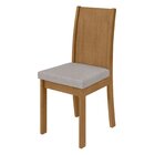 Conjunto Mesa 100cm Tampo Mdf/vidro 4 Cadeiras Athenas Móveis