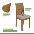 Conjunto Mesa 100cm Tampo Mdf/vidro 4 Cadeiras Athenas Móveis