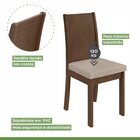 Conjunto Mesa 100cm Tampo Mdf/vidro 4 Cadeiras Athenas Móveis