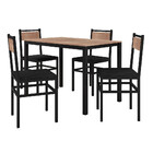 Conjunto Mesa 110cm 4 Cadeiras Curitiba Fabone