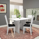 Conjunto Mesa 110cm 4 Cadeiras Vera Indekes