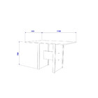 Conjunto Mesa 110cm 4 Cadeiras Vera Indekes