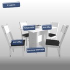 Conjunto Mesa 110cm 4 Cadeiras Vera Indekes