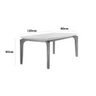 Conjunto Mesa 120cm Canto Reto Dublin E 4 Cadeiras Irlanda Ve