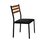 Conjunto Mesa 120cm Com 4 Cadeiras Berlim Courino Preto/preto