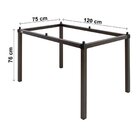 Conjunto Mesa 120cm Tampo Em Vidro 4 Cadeiras Barcelona  Bron