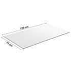 Conjunto Mesa 120cm Tampo Em Vidro Com 4 Cadeiras Karina  Bro