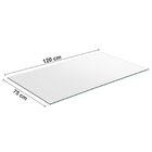 Conjunto Mesa 120cm Tampo Em Vidro Com 4 Cadeiras Karina  Bro