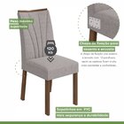 Conjunto Mesa 120cm Tampo Mdf/vidro 4 Cadeiras Apogeu Móveis