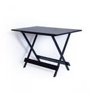 Conjunto Mesa 120x70 6 Cadeiras Tabaco Preto Ref. W120.6tp