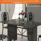 Conjunto Mesa 120x75cm Tampo Ardósia C/ 4 Cad Lavínea Soma Mó