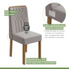 Conjunto Mesa 120x80cm Tampo Mdf/vidro Celebrare 4 Cadeiras E