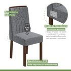 Conjunto Mesa 120x80cm Tampo Mdf/vidro Celebrare 4 Cadeiras E