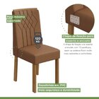 Conjunto Mesa 120x80cm Tampo Mdf/vidro Celebrare 4 Cadeiras E