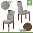 Conjunto Mesa 120x80cm Tampo Mdf/vidro Celebrare 4 Cadeiras E