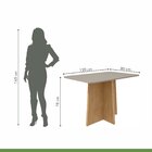 Conjunto Mesa 120x90cm Tampo Mdf Celebrare 4 Cadeiras Exclusi
