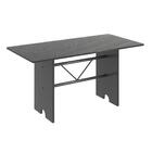 Conjunto Mesa 140x75cm Tampo Ardósia C/ 6 Cad Lavínea Soma Mó