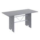 Conjunto Mesa 140x75cm Tampo Granito C/ 6 Cad Lavínea Soma Mó
