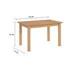 Conjunto Mesa 154cm Com 6 Cadeiras Tecido Chocolate Madeira P