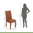 Conjunto Mesa 160cm Astrid Com Vidro E 6 Cadeiras Apogeu Fras