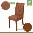 Conjunto Mesa 160cm Astrid Com Vidro E 6 Cadeiras Apogeu Fras