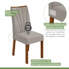 Conjunto Mesa 160cm Astrid Com Vidro E 6 Cadeiras Apogeu Fras