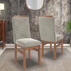 Conjunto Mesa 160x82cm E 6 Cadeiras Madeira Maciça Canela/jol