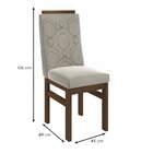 Conjunto Mesa 160x82cm E 6 Cadeiras Madeira Maciça Tabaco/jol
