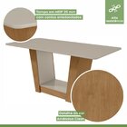 Conjunto Mesa 170cm Apogeu Com 6 Cadeiras Apogeu Amêndoa Clea