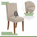 Conjunto Mesa 170cm Apogeu Tampo Mdf No Glass Com 6 Cadeiras