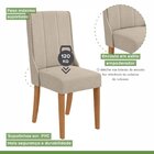 Conjunto Mesa 170cm Apogeu Tampo Mdf No Glass Com 6 Cadeiras