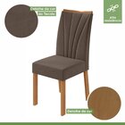 Conjunto Mesa 170cm Astrid Com Vidro E 6 Cadeiras Apogeu Amên