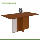 Conjunto Mesa 170cm Astrid Tampo Mdf No Glass E 6 Cadeiras Ap