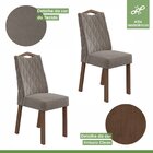 Conjunto Mesa 170cm Tampo Mdf/vidro 6 Cadeiras Vênus Móveis L