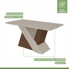 Conjunto Mesa 170cm Tampo Mdf/vidro 6 Cadeiras Vênus Móveis L