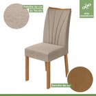 Conjunto Mesa 170cm Venus Com Vidro E 6 Cadeiras Apogeu Amênd