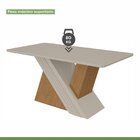 Conjunto Mesa 170cm Venus Com Vidro E 6 Cadeiras Apogeu Amênd