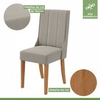 Conjunto Mesa 180cm Luxor Com Vidro E 6 Cadeiras Celina Amênd