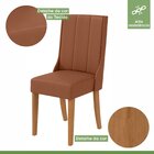 Conjunto Mesa 180cm Luxor Com Vidro E 6 Cadeiras Celina Amênd