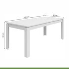 Conjunto Mesa 180x90cm Tampo Mdp 6 Cadeiras Athenas Móveis Lo