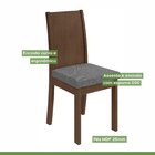 Conjunto Mesa 200x80cm Tampo Mdf 6 Cadeiras Athenas Móveis Lo