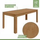 Conjunto Mesa 200x80cm Tampo Mdf 6 Cadeiras Athenas Móveis Lo