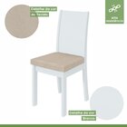 Conjunto Mesa 200x80cm Tampo Mdf 6 Cadeiras Athenas Móveis Lo