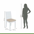 Conjunto Mesa 200x80cm Tampo Mdf 6 Cadeiras Athenas Móveis Lo