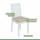 Conjunto Mesa 200x80cm Tampo Mdf 6 Cadeiras Athenas Móveis Lo