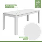 Conjunto Mesa 200x80cm Tampo Mdf 6 Cadeiras Athenas Móveis Lo