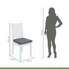 Conjunto Mesa 200x80cm Tampo Mdp 6 Cadeiras Athenas Móveis Lo