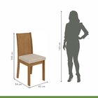 Conjunto Mesa 200x90cm Tampo Mdp 8 Cadeiras Athenas Móveis Lo