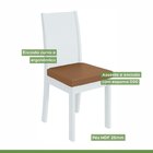 Conjunto Mesa 200x90cm Tampo Mdp 8 Cadeiras Athenas Móveis Lo